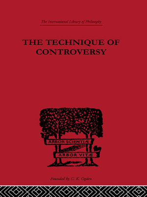 cover image of The Technique of Controversy